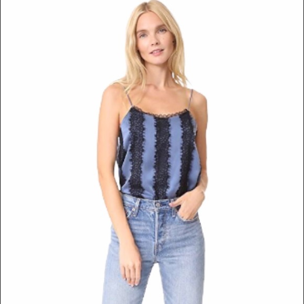 Alice & Olivia Moran Spaghetti Strap Silk Camisole
